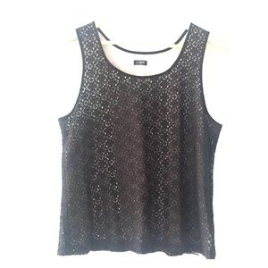 J. Crew crochet tank blouse